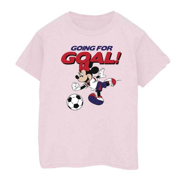 Disney Womens/Ladies Minnie Mouse Going For Goal Cotton Boyfriend T-Shirt