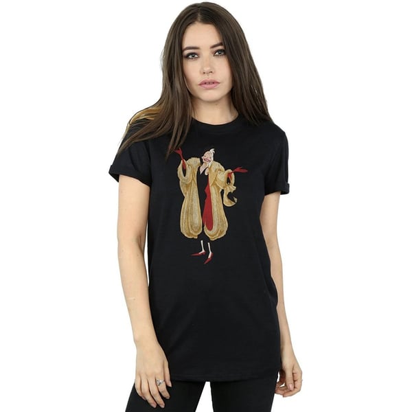 101 Dalmatians Womens/Ladies Cruella De Vil Boyfriend T-Shirt