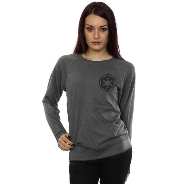 Star Wars Womens/Ladies The Mandalorian Galactic Empire Insignia Breast Print Sweatshirt