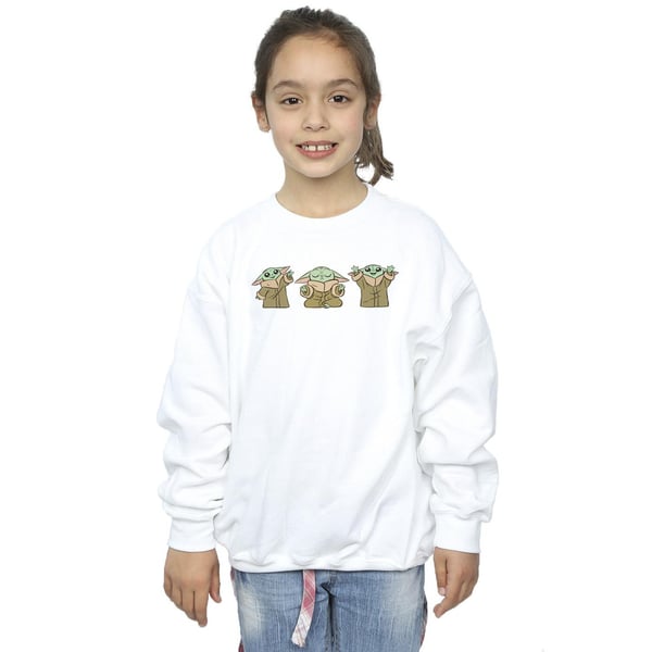 Star Wars Girls The Mandalorian Grogu Poses Sweatshirt