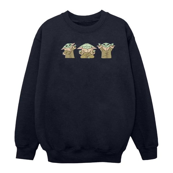 Star Wars Girls The Mandalorian Grogu Poses Sweatshirt