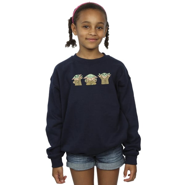 Star Wars Girls The Mandalorian Grogu Poses Sweatshirt