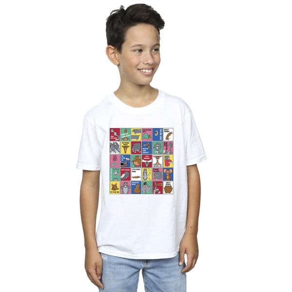 Tom And Jerry Boys Grid Squares T-Shirt