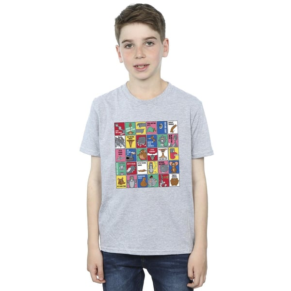 Tom And Jerry Boys Grid Squares T-Shirt