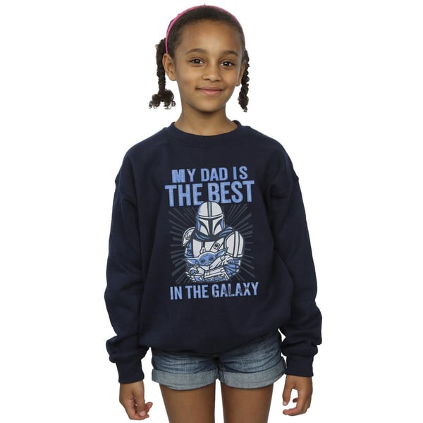 Star Wars Girls Mandalorian Best Dad Sweatshirt