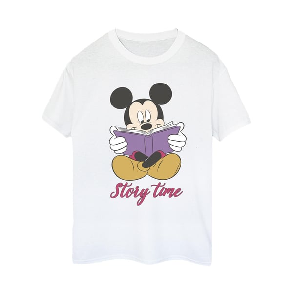 Disney Womens/Ladies Mickey Mouse Story Time Cotton Boyfriend T-Shirt