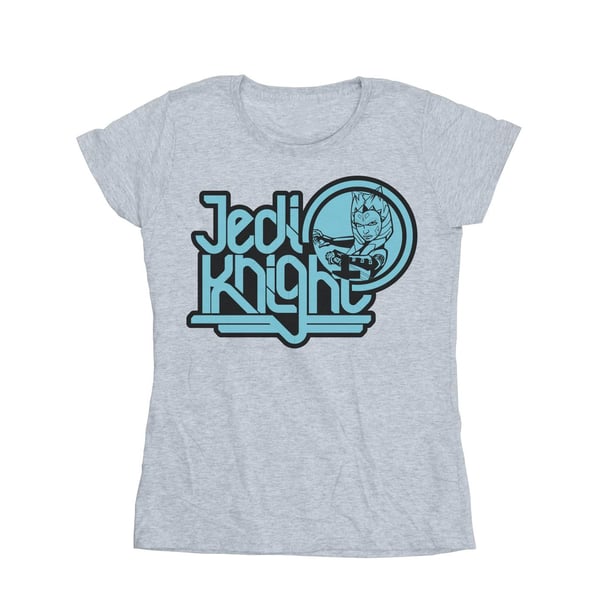 Star Wars Dam/Kvinnor Clone Wars Jedi Knight Ahsoka T-shirt i bomull