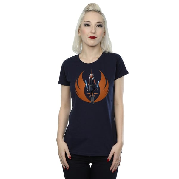 Star Wars Womens/Ladies Clone Wars Ahsoka Rebel Pose Cotton T-Shirt