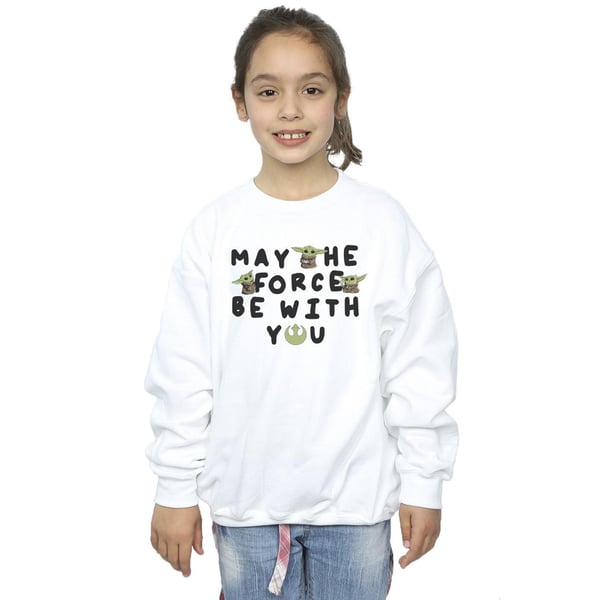 Star Wars Girls The Mandalorian Grogu May The Force Be With You Sweatshirt