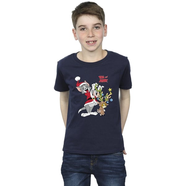Tom & Jerry Boys Christmas Reindeer T-Shirt