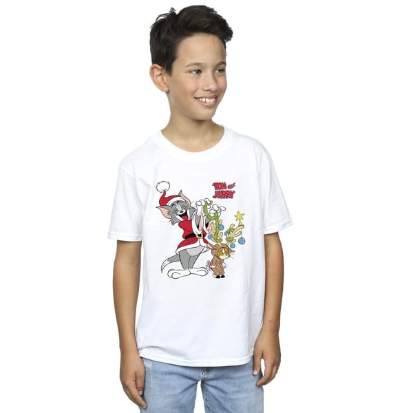 Tom & Jerry Boys Christmas Reindeer T-Shirt
