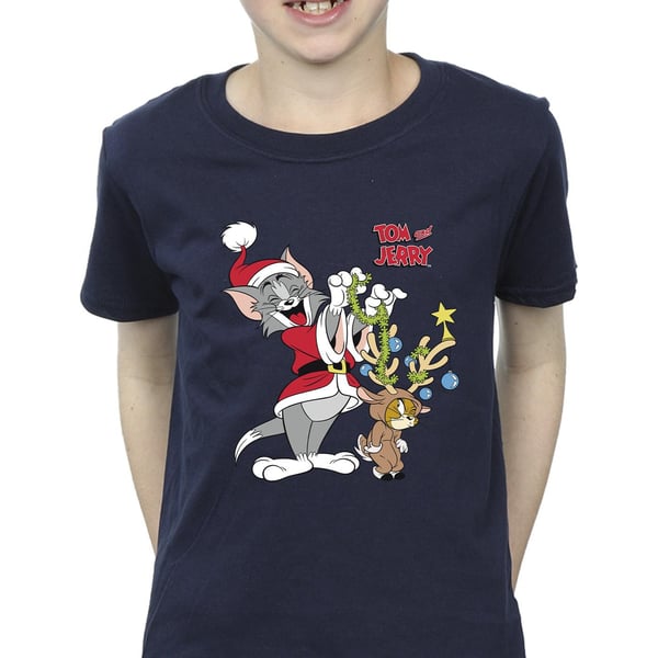 Tom & Jerry Boys Christmas Reindeer T-Shirt