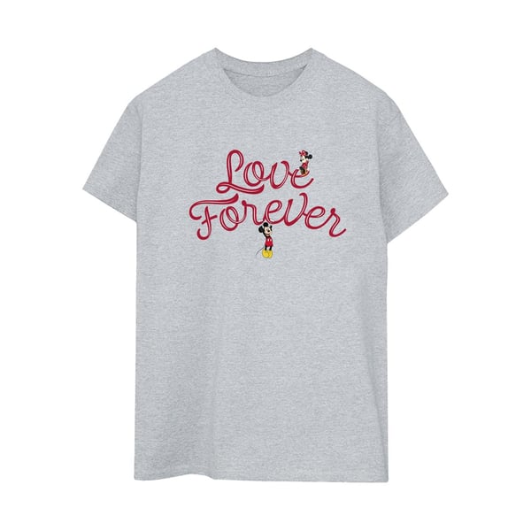 Disney naisten/naisten Mikki Hiiri Love Forever puuvillainen boyfriend-T-paita