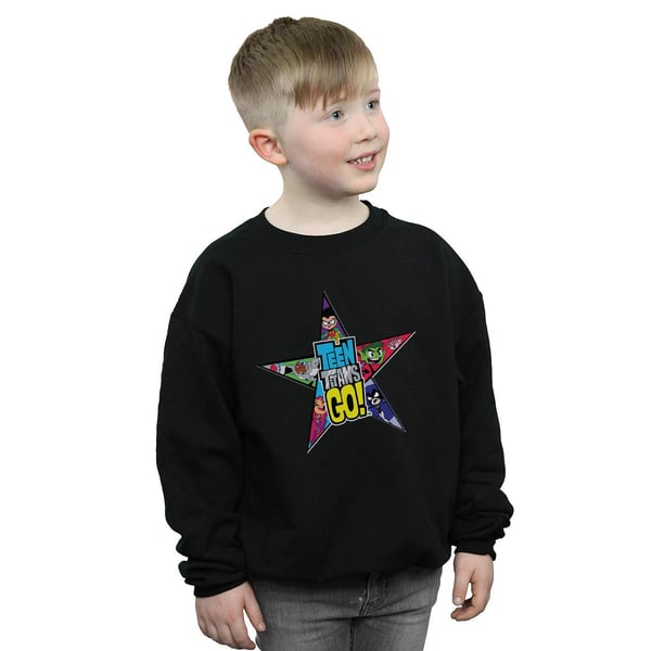 DC Comics Boys Teen Titans Go Star Logo Sweatshirt