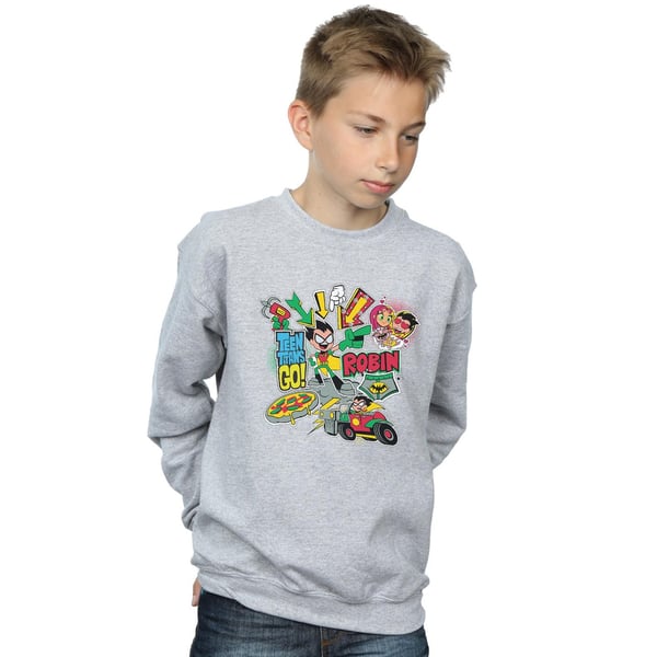 DC Comics Boys Teen Titans Go Robin Montage Sweatshirt