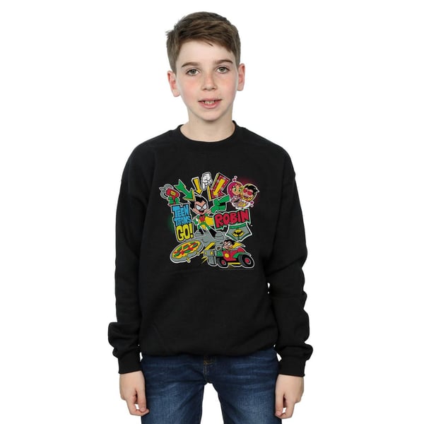 DC Comics Boys Teen Titans Go Robin Montage Sweatshirt