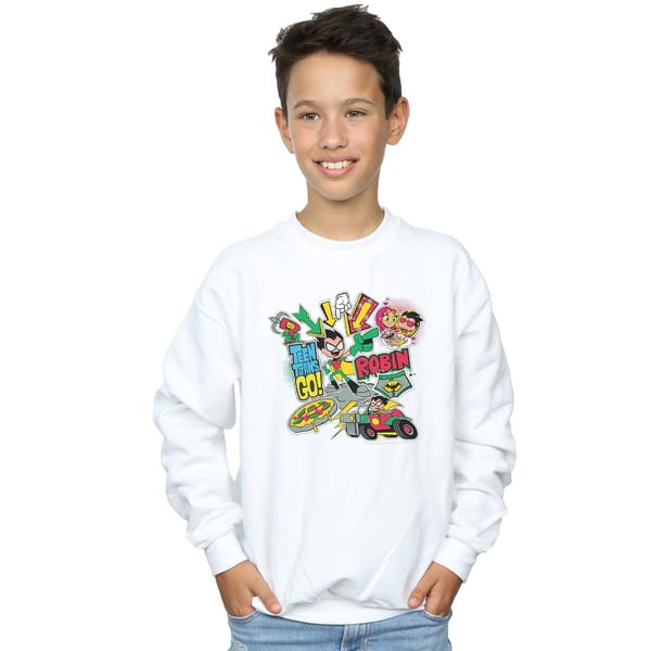 DC Comics Boys Teen Titans Go Robin Montage Sweatshirt