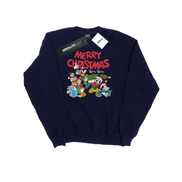 Disney Mens Mickey And Friends Winter Wishes Sweatshirt