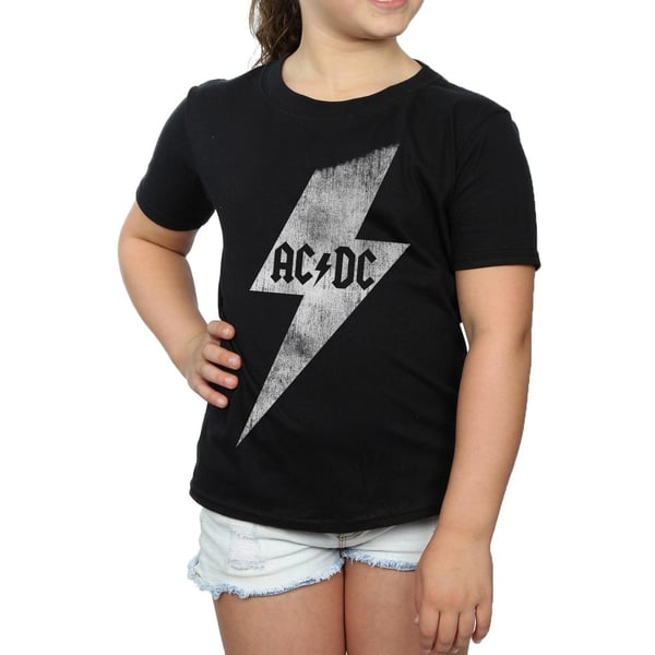 AC/DC Girls Lightning Bolt Cotton T-Shirt