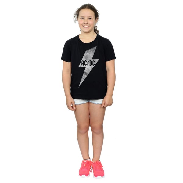 AC/DC Girls Lightning Bolt Cotton T-Shirt