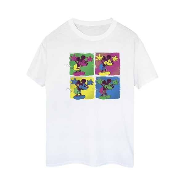 Disney Womens/Ladies Mickey Mouse Pop Art Cotton Boyfriend T-Shirt