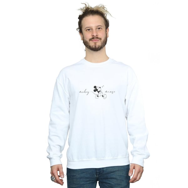 Disney Mens Mickey Mouse Whistle Sweatshirt