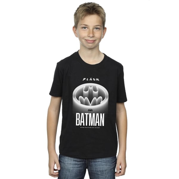 DC Comics Boys The Flash Batman White Logo T-Shirt