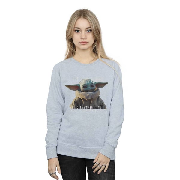 Star Wars Womens/Ladies The Mandalorian Keep Looking Cute Sweatshirt