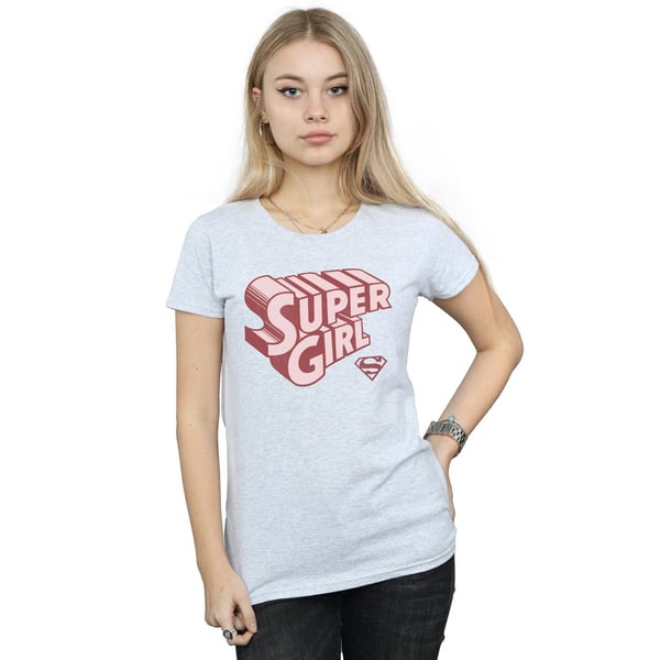 DC Comics Womens/Ladies Supergirl Retro Logo Cotton T-Shirt