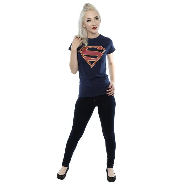 DC Comics Womens/Ladies Supergirl Logo Cotton T-Shirt