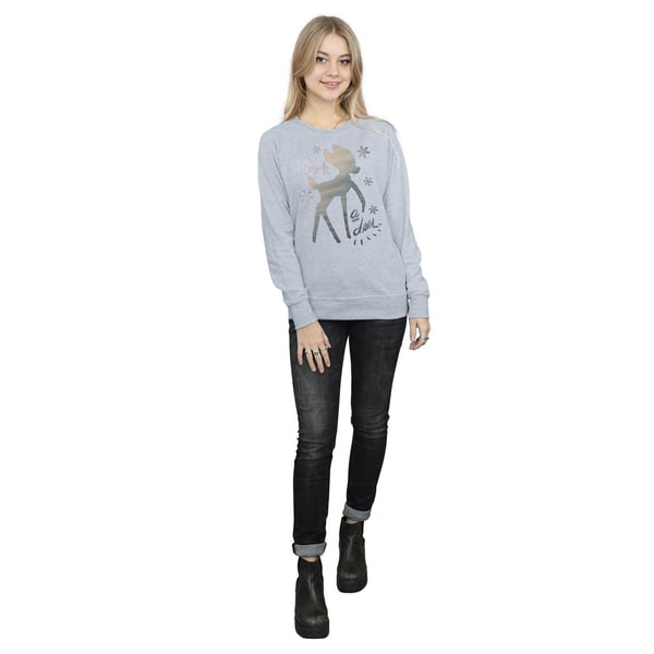 Disney Womens/Ladies Bambi Winter Deer Sweatshirt
