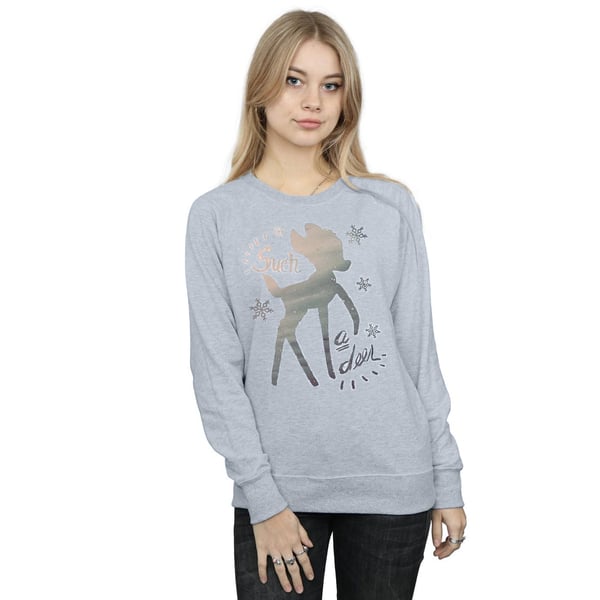 Disney Womens/Ladies Bambi Winter Deer Sweatshirt