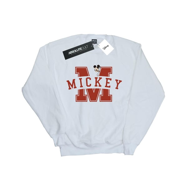Disney Mens Mickey Mouse Letter Peak Sweatshirt