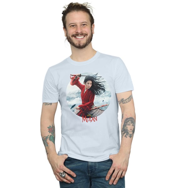 Disney Mens Mulan Movie Sword Poster T-Shirt