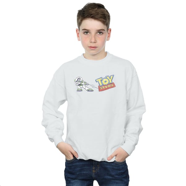 Disney Boys Toy Story Buzz Pulling Logo Sweatshirt