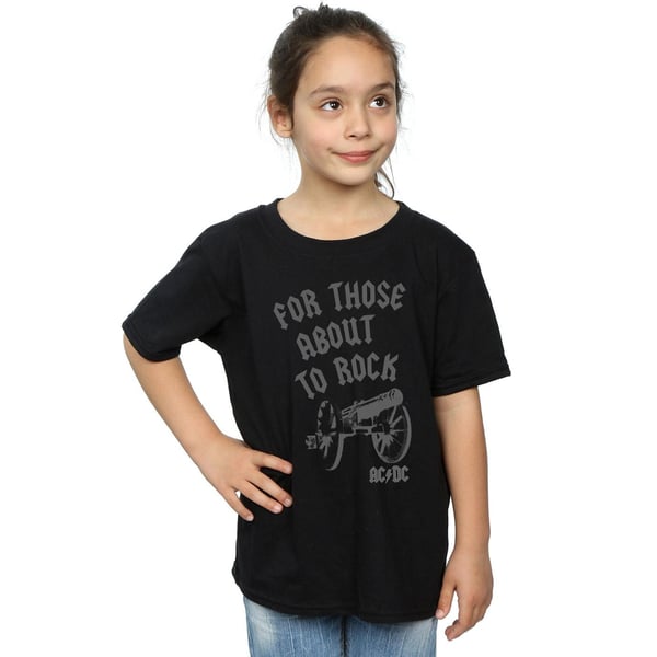 AC/DC Girls For Those About To Rock Cannon Cotton T-Shirt