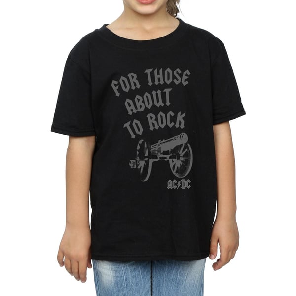 AC/DC Girls For Those About To Rock Cannon Cotton T-Shirt
