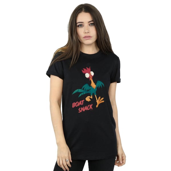 Disney Womens/Ladies Moana Boat Snack Cotton Boyfriend T-Shirt