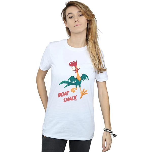 Disney Womens/Ladies Moana Boat Snack Cotton Boyfriend T-Shirt