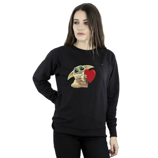 Star Wars Womens/Ladies The Mandalorian The Kids With Heart Sweatshirt