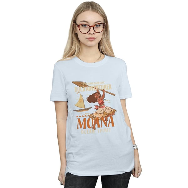 Disney Womens/Ladies Moana Find Your Own Way Cotton Boyfriend T-Shirt