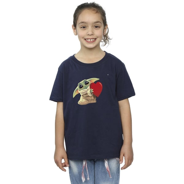 Star Wars Girls The Mandalorian The Kids With Heart Cotton T-Shirt