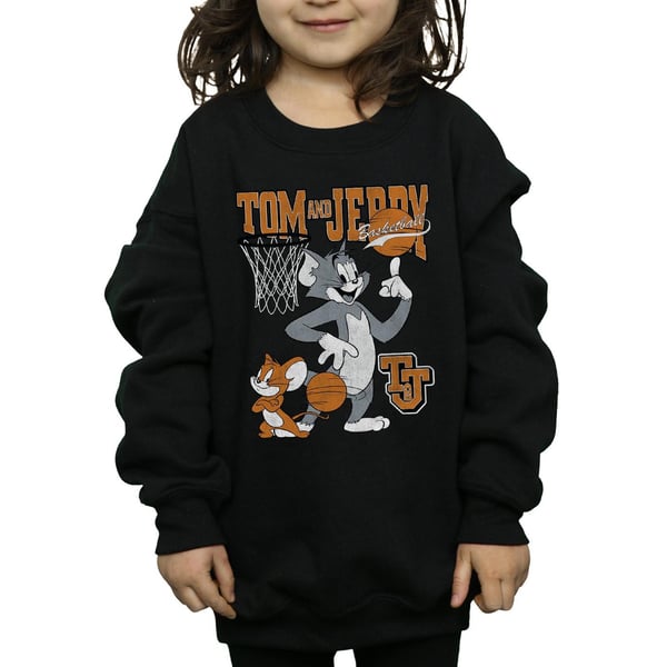 Tom And Jerry Girls Spinning Basketball Sweatshirt