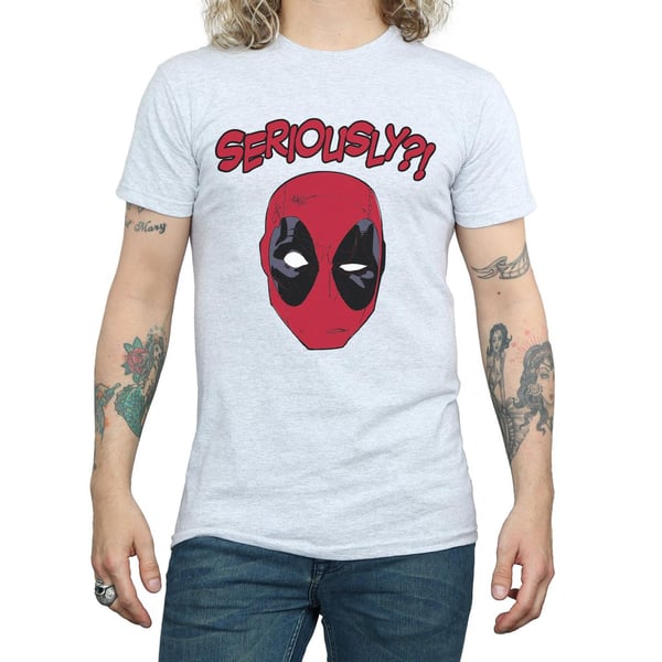 Deadpool Mens Seriously Cotton T-Shirt