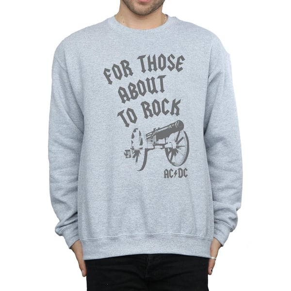 AC/DC Mens For Those About To Rock Cannon Sweatshirt