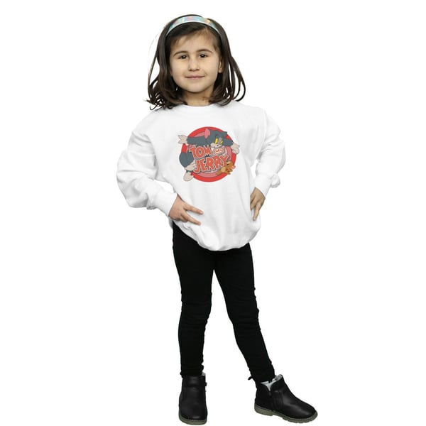 Tom And Jerry Girls Classic Catch Sweatshirt
