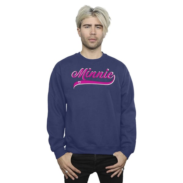 Disney Mens Minnie Mouse Logo Sweatshirt