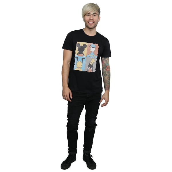 Disney Mens Mickey Mouse Four Backs T-Shirt