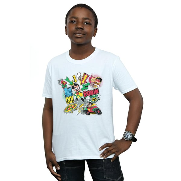 DC Comics Boys Teen Titans Go Robin Montage T-Shirt