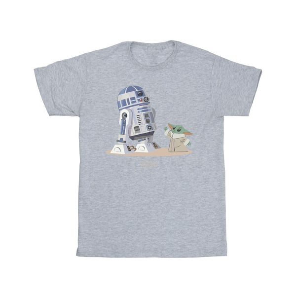 Star Wars Girls The Mandalorian R2D2 And Grogu Cotton T-Shirt